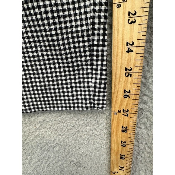 Old Navy Pants Womens 8 Reg Black White‎ Checkered Pixie Khakis Mid Rise Ladies - Picture 7 of 10